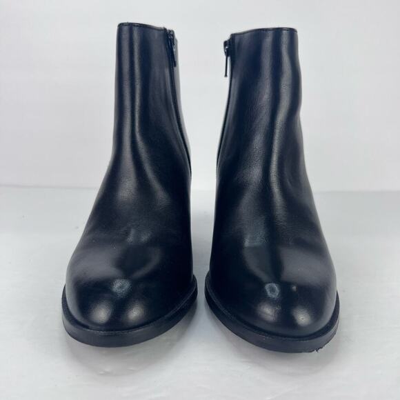 EUC LAMICA Black Soft Leather Block Heel Women's Booties Made in Italy - Picture 2 of 10